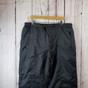 Northern Climate Vintage Ski Bib Pants Mens Size Xl Nylon Black